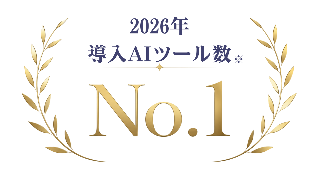 導入AIツール数 No.1
