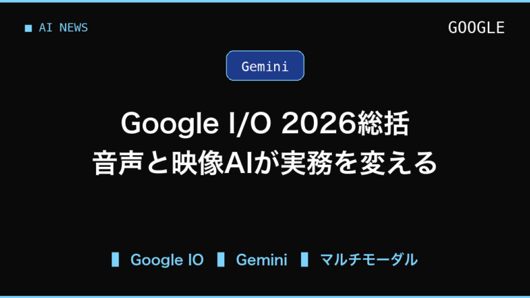 Googleの5月AI発表で業務担当者が見るべき点