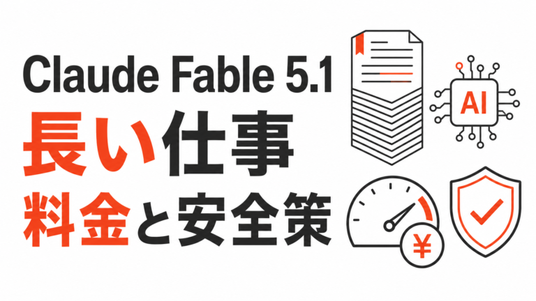 Claude Fable 5.1とは？企業が確認したい料金と安全策